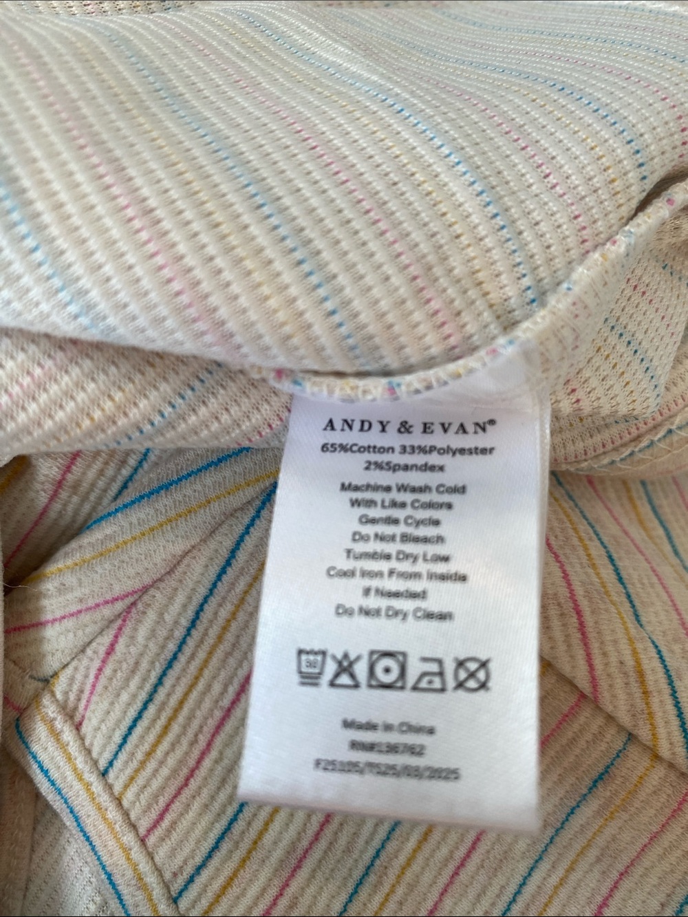 Andy & Evan 4T Pastel Multi Striped Short Sleeve Dress - Picture 3 of 5